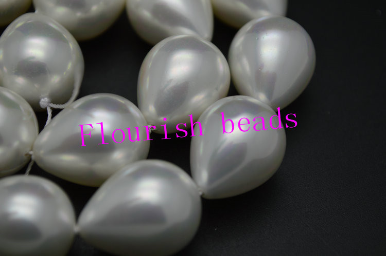 16*20MM Smooth Shell Beads