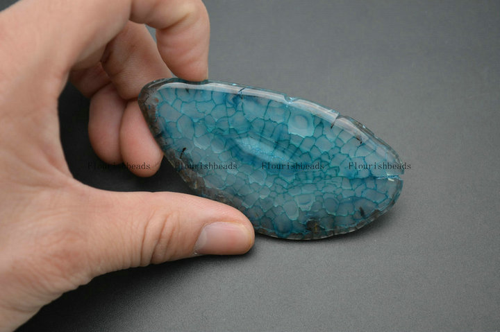 High Polished Natural Agate Freeform Stone Pendants