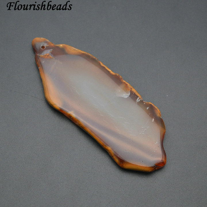 High Polished Natural Agate Freeform Stone Pendants