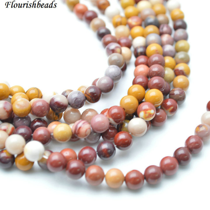 4mm~14mm Natural Mookaite Stone Round Loose Beads