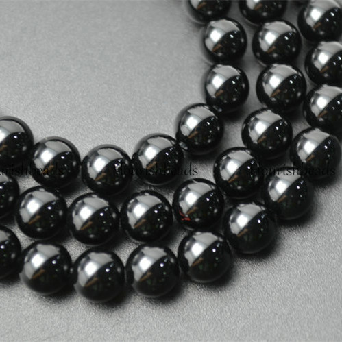 Wholesale Natural Black Onyx Stone Round Loose Beads 2mm~20mm