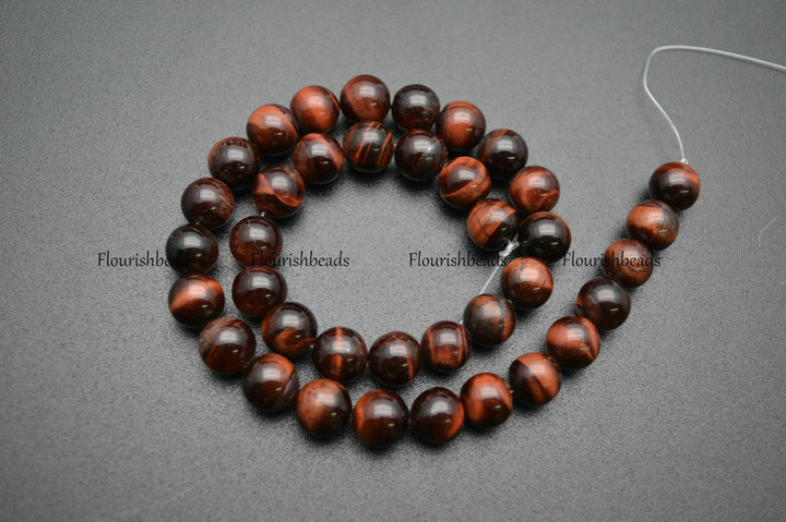 Red Tiger Eye Stone Round Loose Beads