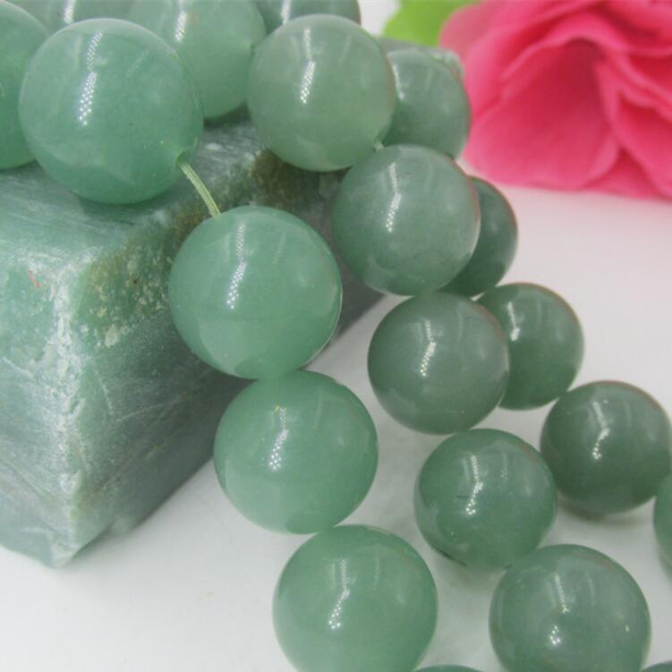 Natural  Green Aventurine Stone Round Loose Beads
