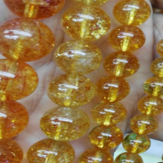 Dyed Citrine Stone Round Beads