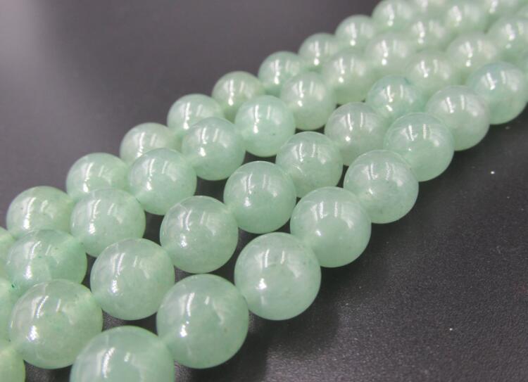 Natural  Green Aventurine Stone Round Loose Beads
