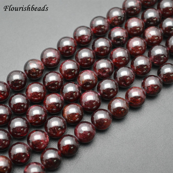 Middle Quality Natural Garnet Stone Round Loose Beads