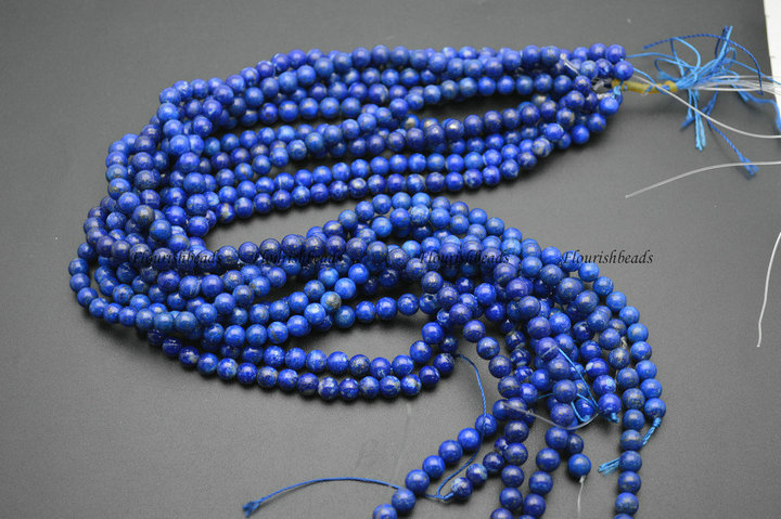 Natural Lapis Lazuli Stone Round Beads