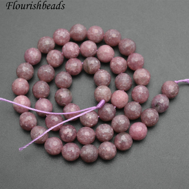 Natural Pure Pink Morganite Stone Round Loose Beads