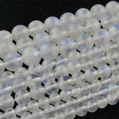 High Qualtiy Natural Rainbow Moonstone Round Beads