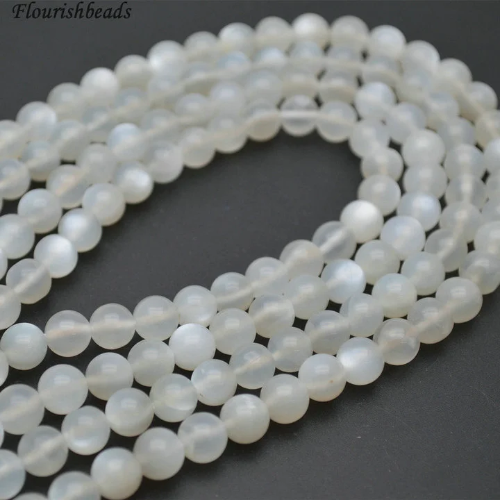 Natural Gray Moonstone Round Beads 6mm 8mm 10mm