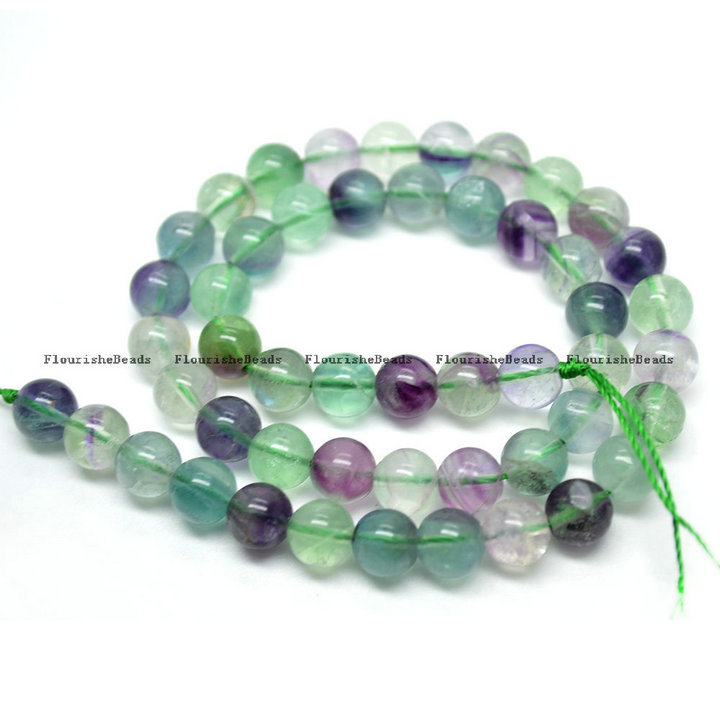 Natural Mix Blue Fluorite Stone Round Loose Beads Wholesale Jewelry making supplies