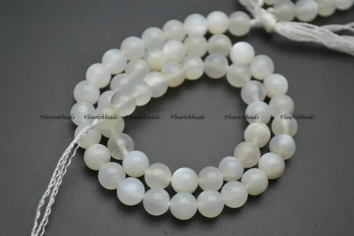 Natural Gray Moonstone Round Beads 6mm 8mm 10mm