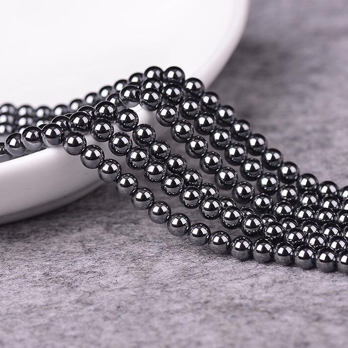 Grade A Quality Hematite Smooth Round Loose Beads