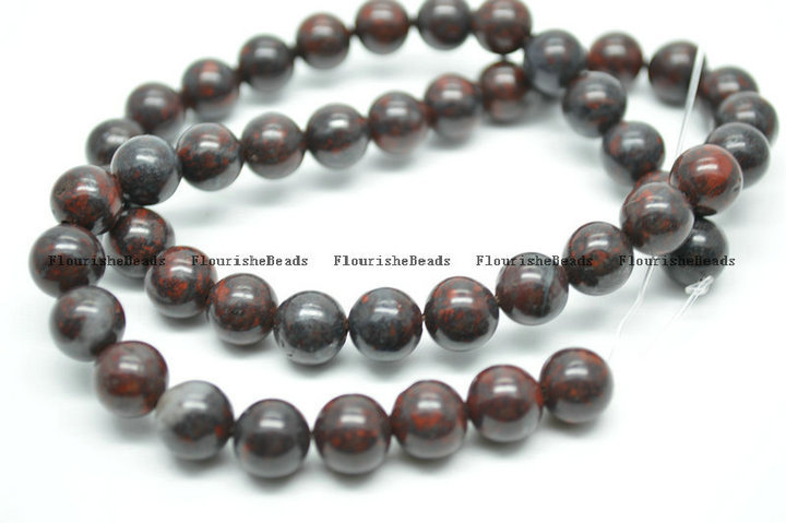 Natural China Brecciated Jasper Stone Round Beads