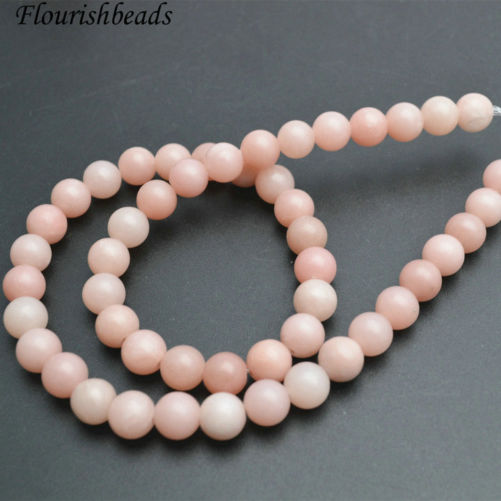 4mm~12mm Natural Pink Opal Stone Round Beads