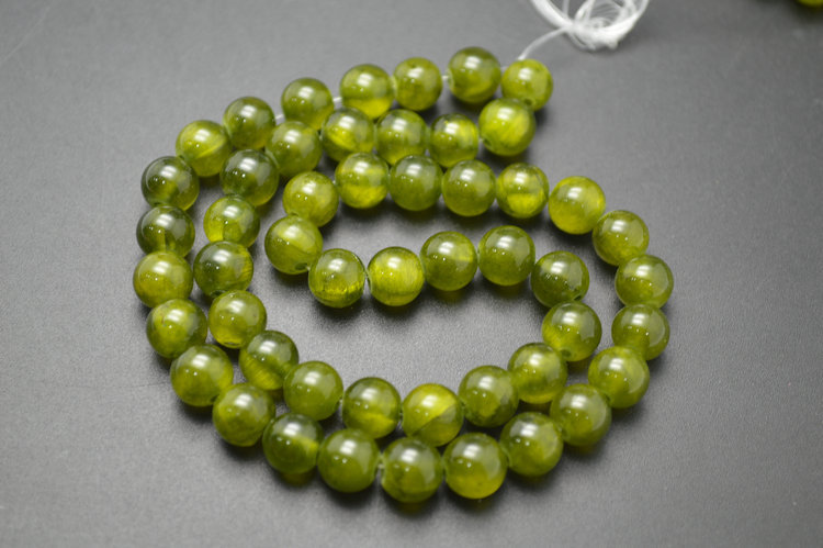 8mm 10mm 12mm Various Color Qing Jade Stone Round Loose Beads