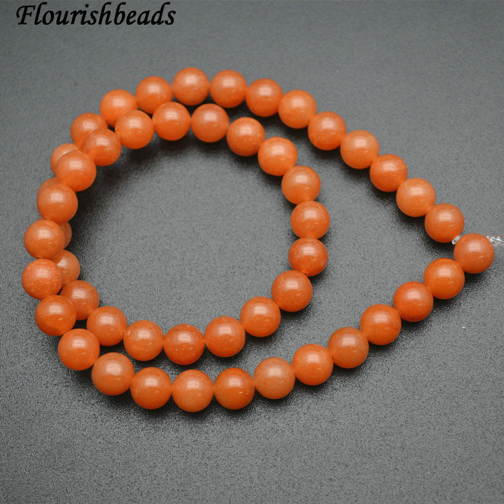 Natural Red Aventurine  Stone Round Loose Beads