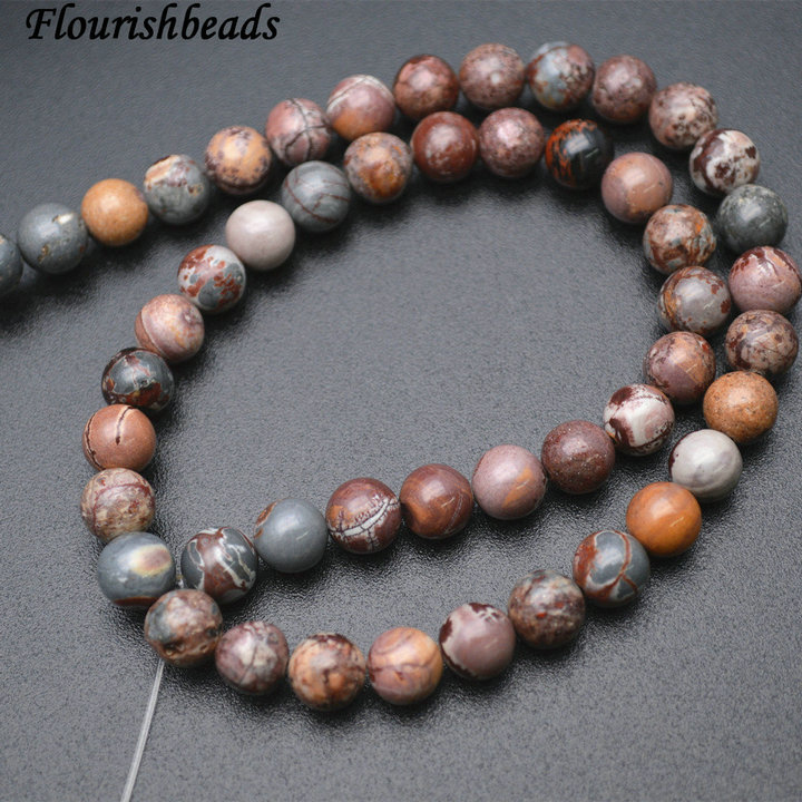 4mm~10mm Natural Sonora Picture Jasper Stone Round Loose Beads
