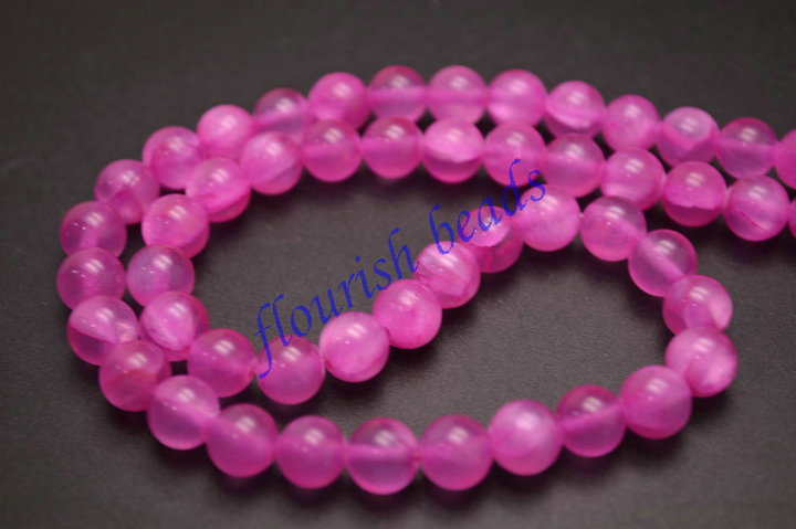 8mm 10mm 12mm Various Color Qing Jade Stone Round Loose Beads