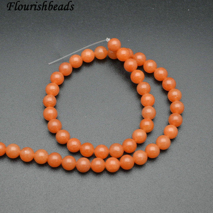 Natural Red Aventurine  Stone Round Loose Beads