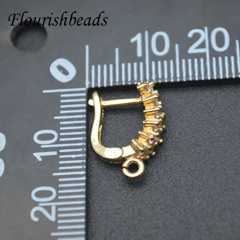 Handmade Earwire Accessories High Quality Anti Fading Gold Color Earring Hooks Clasps Jewelry Making 30pcs/lot