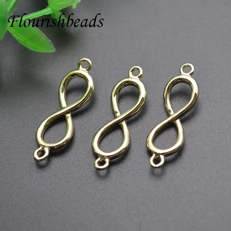 50pcs/lot High Quality Gold Color Eight Shape Connectors Clasps for DIY Bracelet Jewelry Making