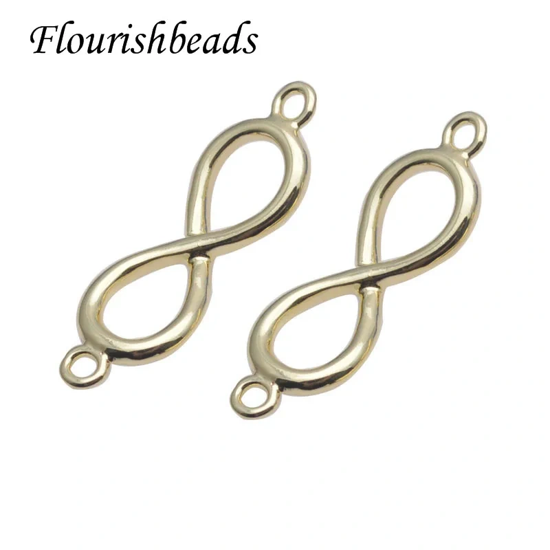 50pcs/lot High Quality Gold Color Eight Shape Connectors Clasps for DIY Bracelet Jewelry Making