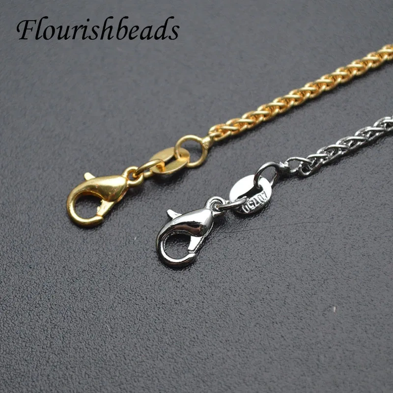 1.5mm 2mm Width Gold Plating High Quality Choppin Chains Necklace Link Chain for Women Party Jewelry Accessories 20pcs/lot