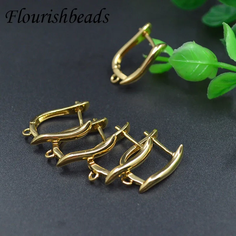 High Quality Nickle Free Anti-rust Gold Plating Earring Hooks Jewlery Making Supplies 30pc Per Lot