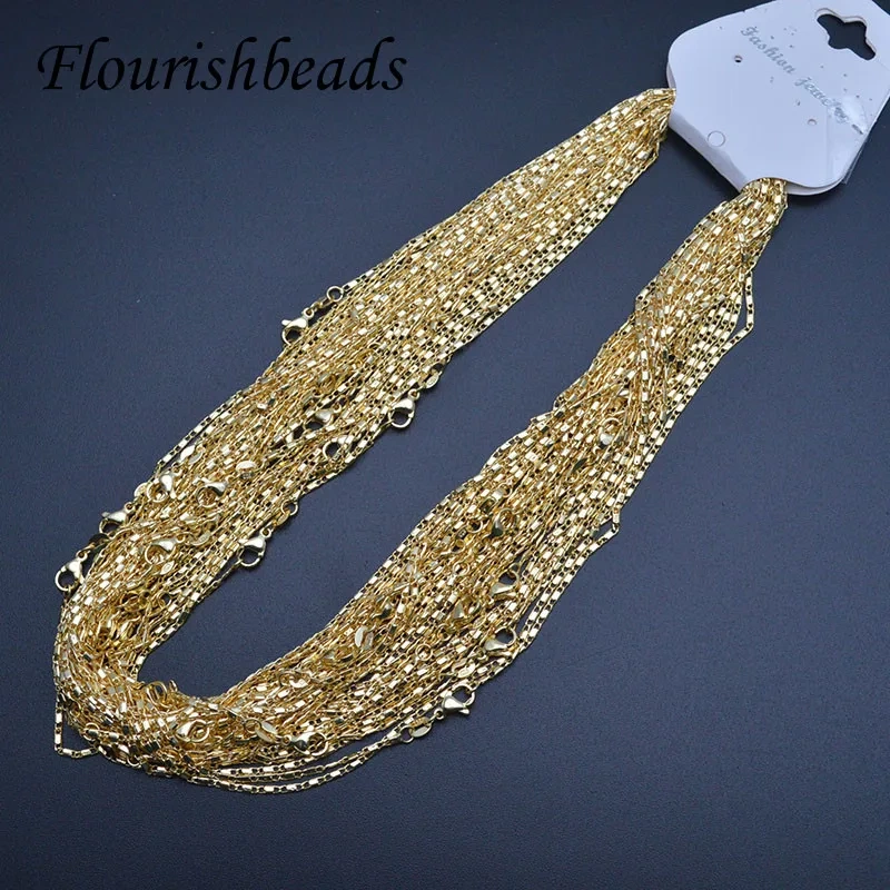 30pcs/lot Anti Fade Nickel Free Chain Jewelry Findings Necklace Chains for Women 40-45cm
