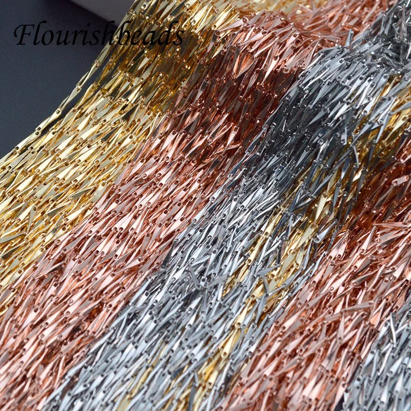Fashion Nickel Free Real Gold Plated Melon Seeds Necklace Chains  for DIY High Quality Jewelry Findings 30pcs/lot