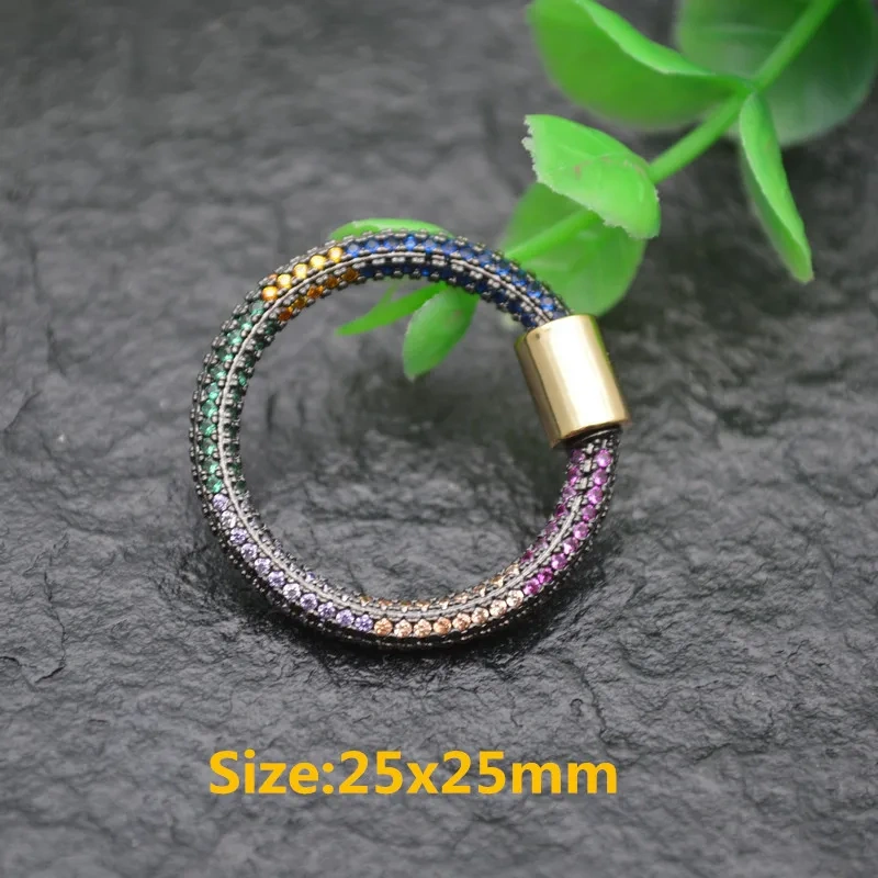 Gold Color Oval Carabiner Clasps / Pendant Supplies DIY Zircon Beads Lobster Screw Clasps Accessories Jewelry Making Components