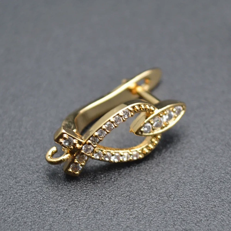 Variou Shape Gold  Silver Color Earring Hooks Fit Dangle Earrings Making Jewelry Findings 30pcs/lot