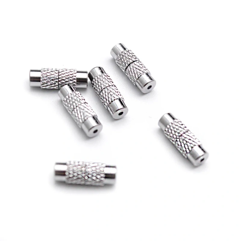 Wholesale Cheap Screw Tube Shape Necklace Clasps Good Quality Jewelry Findings 100pc Per Lot