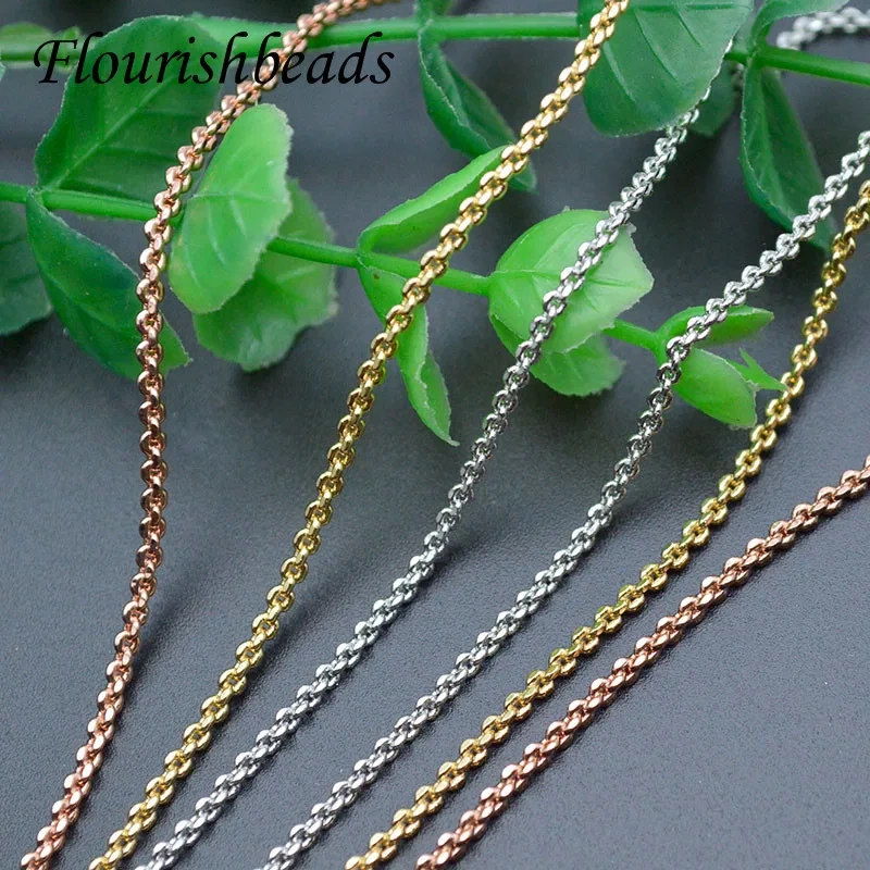 20pcs Gold Rhodium Color Link Chains Metal  Necklace Chains for Diy Jewelry Making Supplies