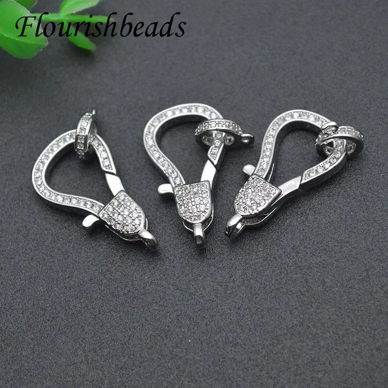 New Design Gold Color Fastener Connector Moon Shape Lobster Clasps Accessories for Handmade Necklace Bracelet Jewelry Making