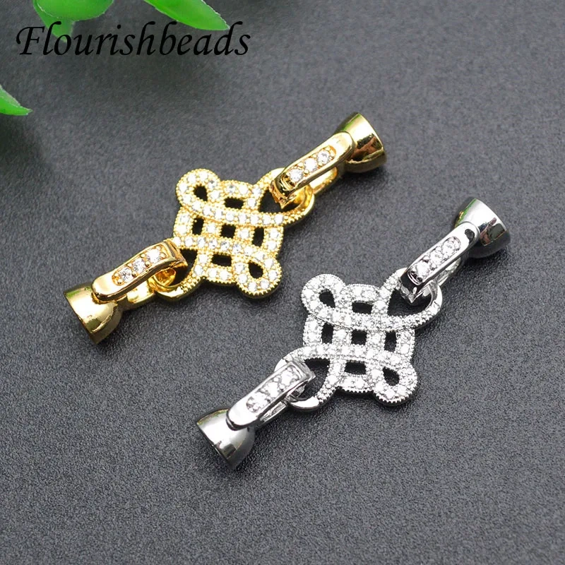 High Quality Jewelry Findings Gold Silver Color Connector Clasps for DIY Neckel Free Bracelet Accessories 5-10pcs/lot