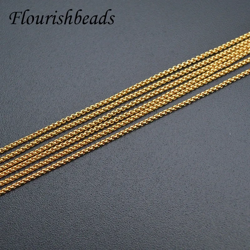 20pcs 45cm 1mm Gold Nickel Free Link Chains Necklaces Fashion Jewelry Wholesale Chain DIY Crafts