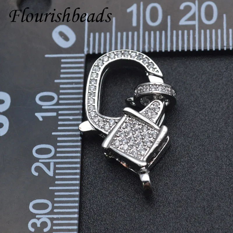 Big Size 10pcs Nickel Free Real Gold Plating Lobster Clasps Carabiner Fasteners DIY Bracelet Jewelry Accessories