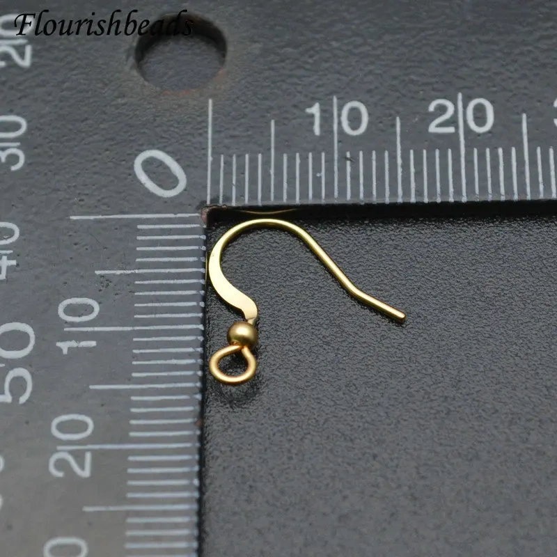 Wholesale 200pc Matte Finishes Gold Color Metal Fish Wire Earring Hooks Dangle Earrings DIY Woman Jewelry Findings