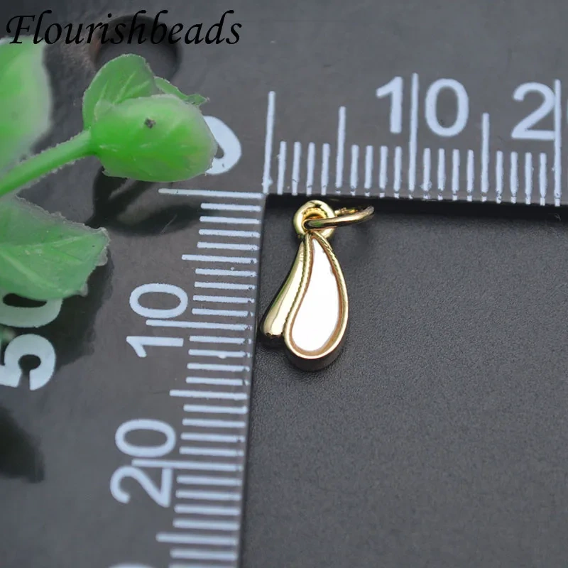 20pcs/lot Mini Natural Mother of Pearl MOP Charms Pendant for DIY Earrings Necklace Bracelet Jewelry Making Accessories