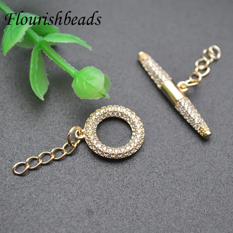 20set Various Style Hight Quality Gold Plating  O Toggle Clasps Bracelet Necklace Connect for Jewelry Making Supplies