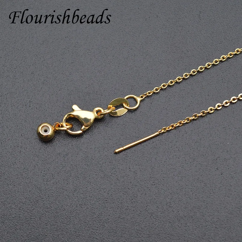 Wholesale 30pcs 1mm Width Metal Gold Plating O Chains Necklace DIY Necklaces Jewelry Making