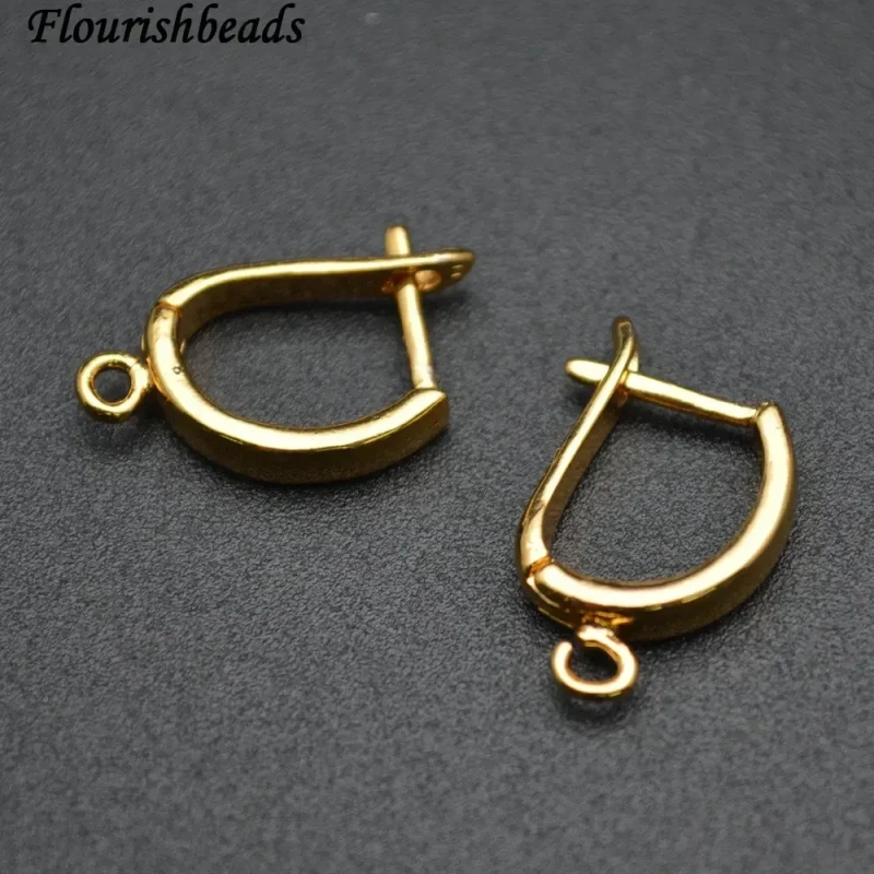 Jewelry Findings 30pcs/lot Nickle Free Anti Rust Color Remain Metal Earring Hooks Clasp Women Handmade DIY Earrings Accessories