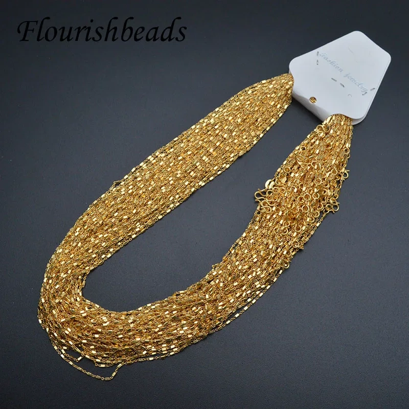45cm Metal Fine Link Chain Block Chains DIY Accessories for Craft Jewelry Making Wholesale 30pcs/lot