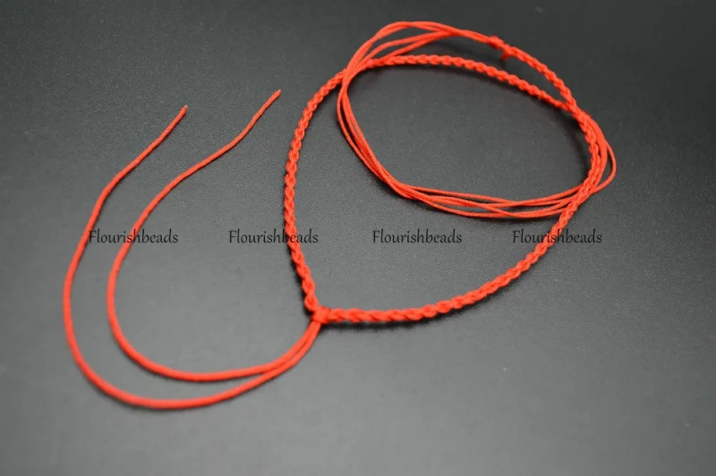 Wholesale Red and Coffee Color Braided Rope Necklace Thread Chains 100pc per lot