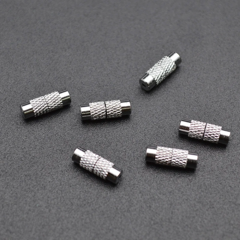 Wholesale Cheap Screw Tube Shape Necklace Clasps Good Quality Jewelry Findings 100pc Per Lot