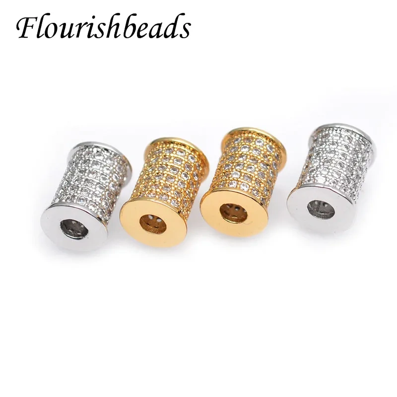 Hot Sell Multi Designs Real Gold Plating Metal Beads Handcraft Loose Spacer Beads Fit DIY Jewelry Bracelets 20pcs/lot