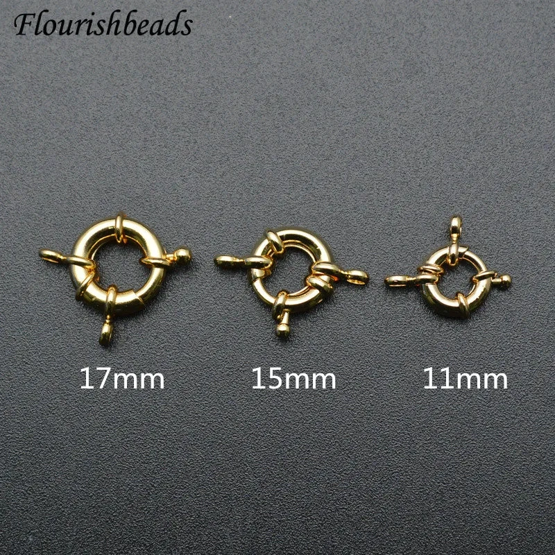 DIY Jewelry Making Components Gold Plating Metal Round Sailor Clasps Connectors Necklace Clasps Bracelet Charms