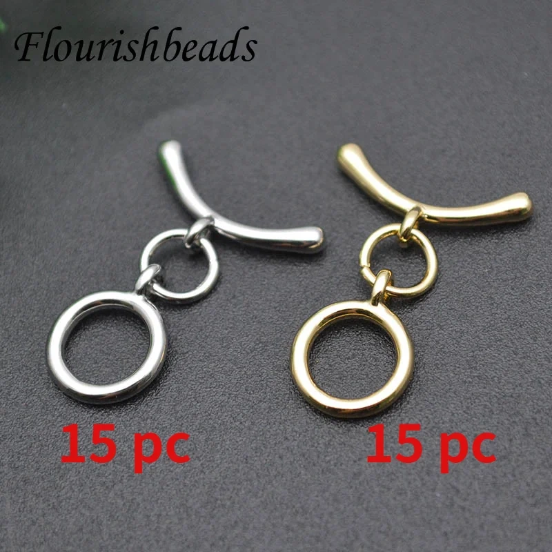 30set High Quality Gold Color Brass O Toggle Clasps Bracelet Connect Necklace Diy Jewelry Making Supplies Accessories